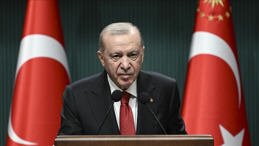 الرئيس أردوغان: سنواصل إعلاء لغة المحبة والسلام والأخوة في منطقتنا (الأناضول)