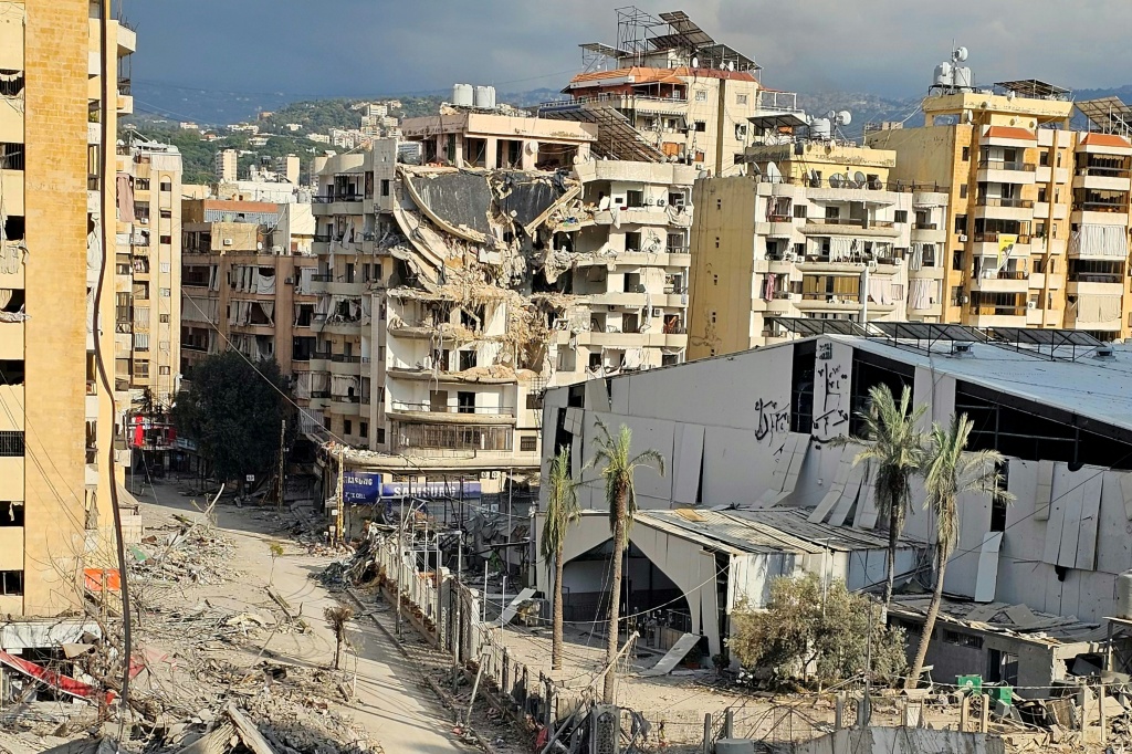 منطقة حارة حريك في الضاحية الجنوبية لبيروت في 24 آذار/مارس 2026 (ا ف ب)