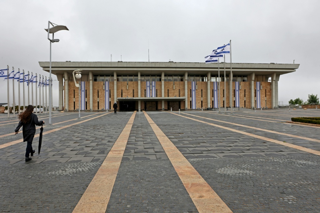لقطة عامة للكنيست في القدس بتاريخ 20 آذار/مارس 2023 (ا ف ب)