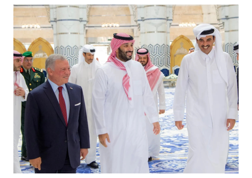 لقاء ثلاثي بين الأمير محمد بن سلمان والملك عبد الله الثاني بن الحسين والشيخ تميم بن حمد في جدة الاثنين (واس)