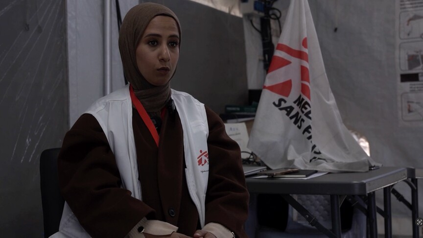 مشرفة قسم التوعية النفسية في المنظمة شيماء عودة (الاناضول)