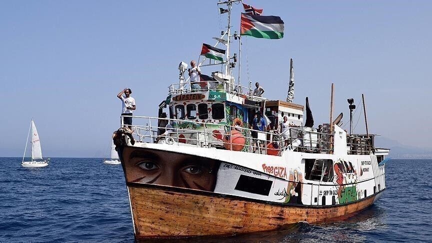 4 سفن لأسطول الصمود تتقدم في المياه الإقليمية اليونانية باتجاه غزة (الأناضول)