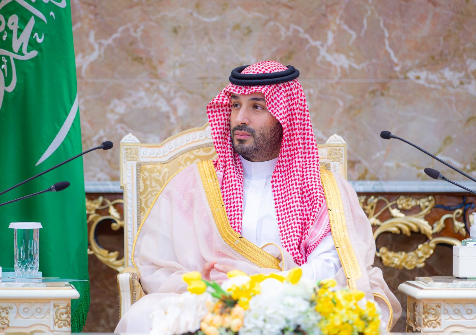ولي العهد السعودي خلال حفل الاستقبال السنوي لكبار الشخصيات الإسلامية في قصر مِنى الخميس (واس)