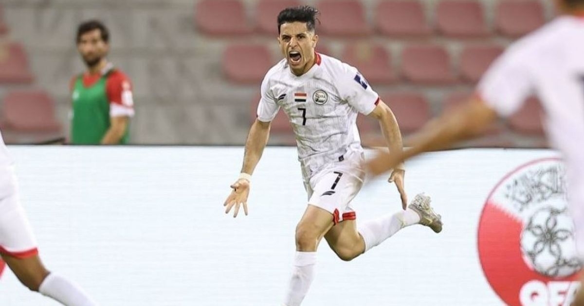 عاد ناصر محمدوه ليؤكد تفوق المنتخب الوطني، مسجلاً الهدف الثاني في الدقيقة 90 (مواقع التواصل)