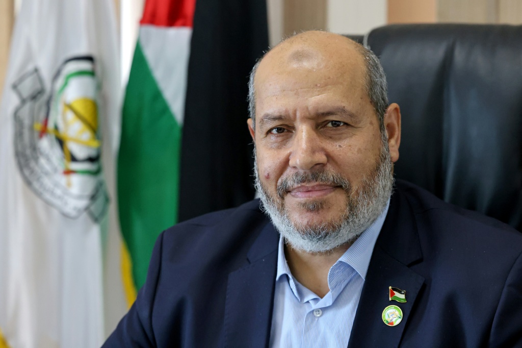 لفتت الحركة إلى أن الوفد يضم زاهر جبارين، رئيس الحركة في الضفة الغربية، وعضوي المكتب السياسي حسام بدران وغازي حمد (ا ف ب)
