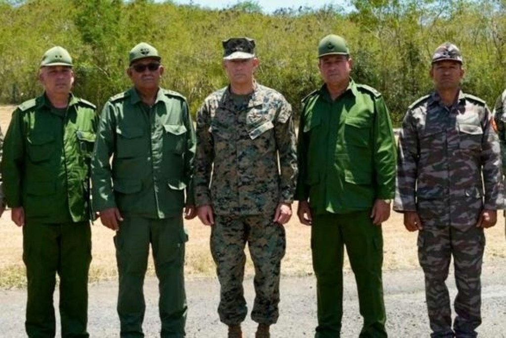 صورة نشرت على حساب القيادة العسكرية الأميركية الجنوبية ساوثكوم بتاريخ 29 ايار/مايو 2026 تظهر قائدها فرنسيس دونوفان في غوانتانامو في كوبا بتاريخ 29 ايار/مايو 2026 (ا ف ب) 