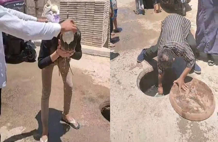 مصريون يتبركون بمياه بئر للصرف الصحي.. فيديو صادم يثير الجدل فما حقيقته؟ (متداول على مواقع التواصل الاجتماعي)