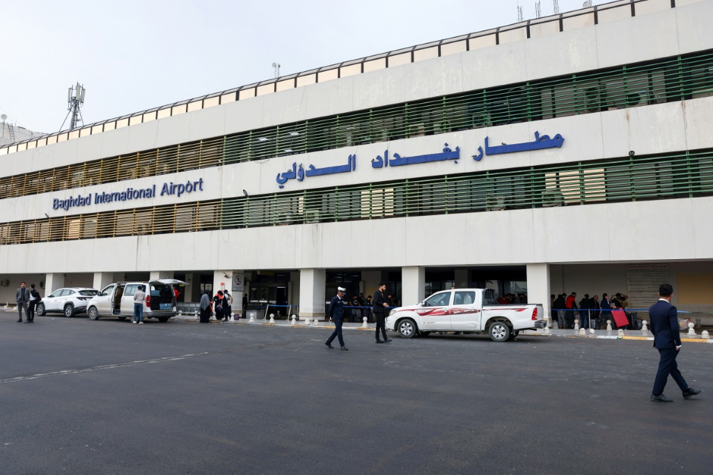 لقطة لأحد مباني مطار بغداد الدولي في 20 شباط/فبراير 2025 (ا ف ب)