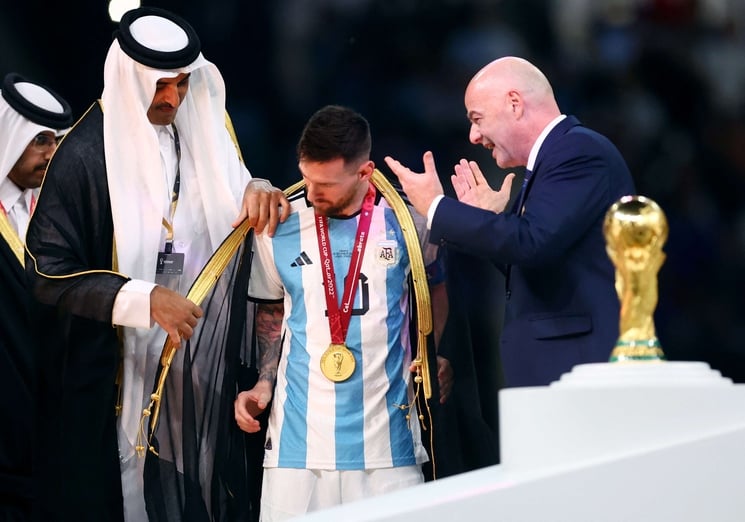 ميسي في مونديال قطر 2022 (أ ف ب)