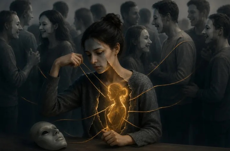 كيف ندمر ذواتنا بالاختباء خلف قناع إرضاء الآخرين؟ (AI)