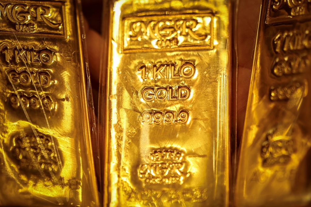 محل في سوق الذهب بدبي في 13 نيسان/أبريل 2026 (ا ف ب)