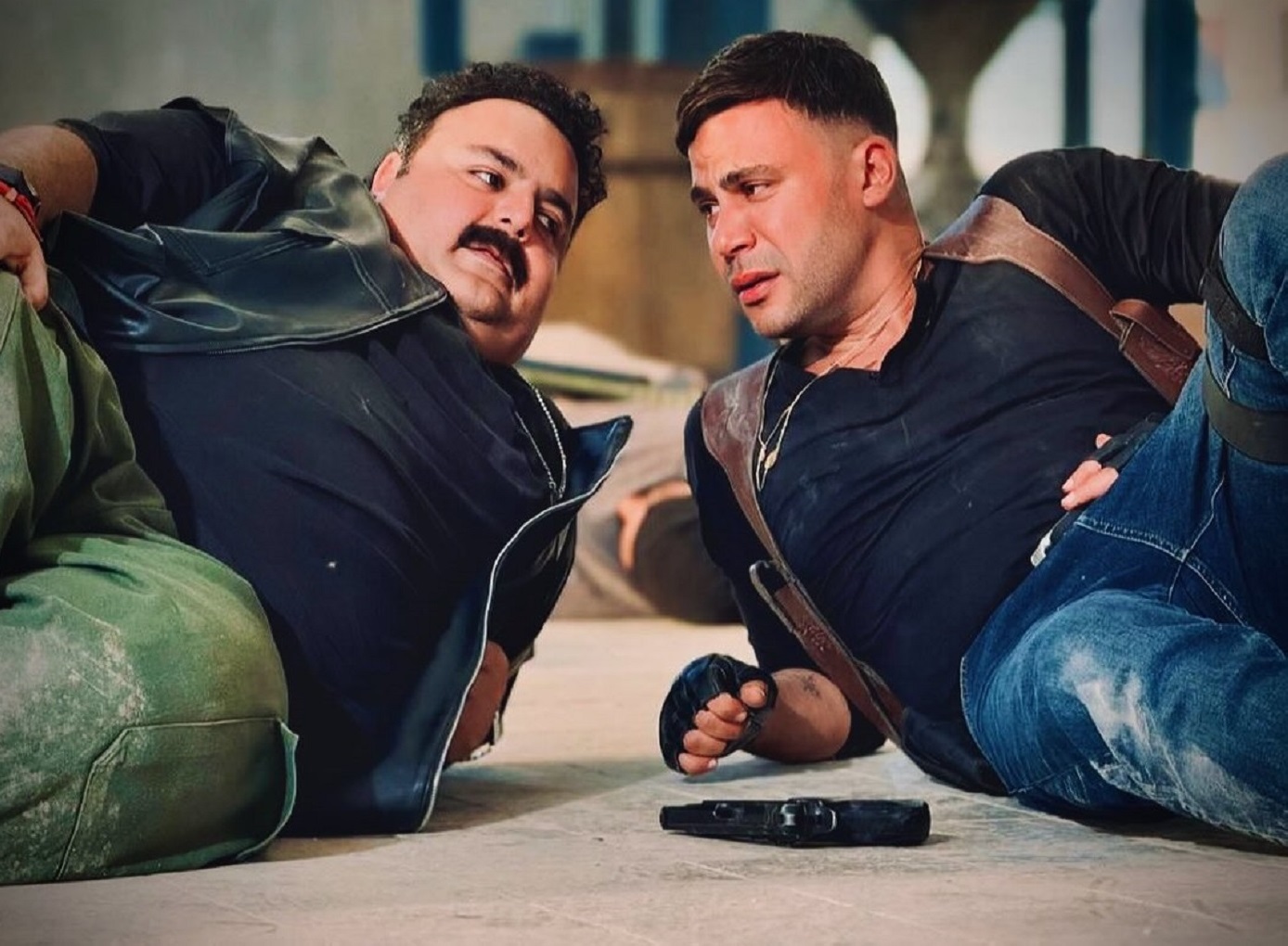 محمد إمام وشيكو من فيلم صقر وكناريا - الصورة من حساب شيكو على إنستغرام 