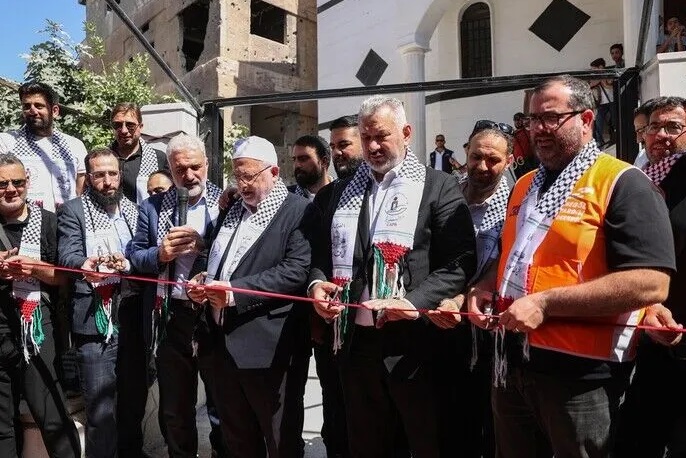 بدعم تركي.. إعادة افتتاح (مسجد القدس) بمخيم اليرموك في دمشق (الأناضول)