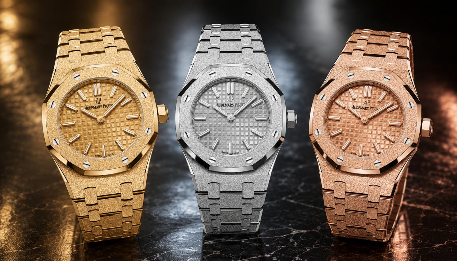 ثلاثة معادن... توقيع واحد من أوديمار بيغيه. &ndash; المصدر: Audemars Piguet