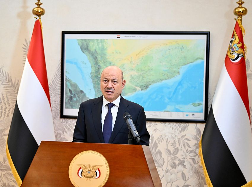 الرئيس الدكتور رشاد محمد العليمي، رئيس مجلس القيادة الرئاسي اليمني القائد الأعلى للقوات المسلحة (سبأ)