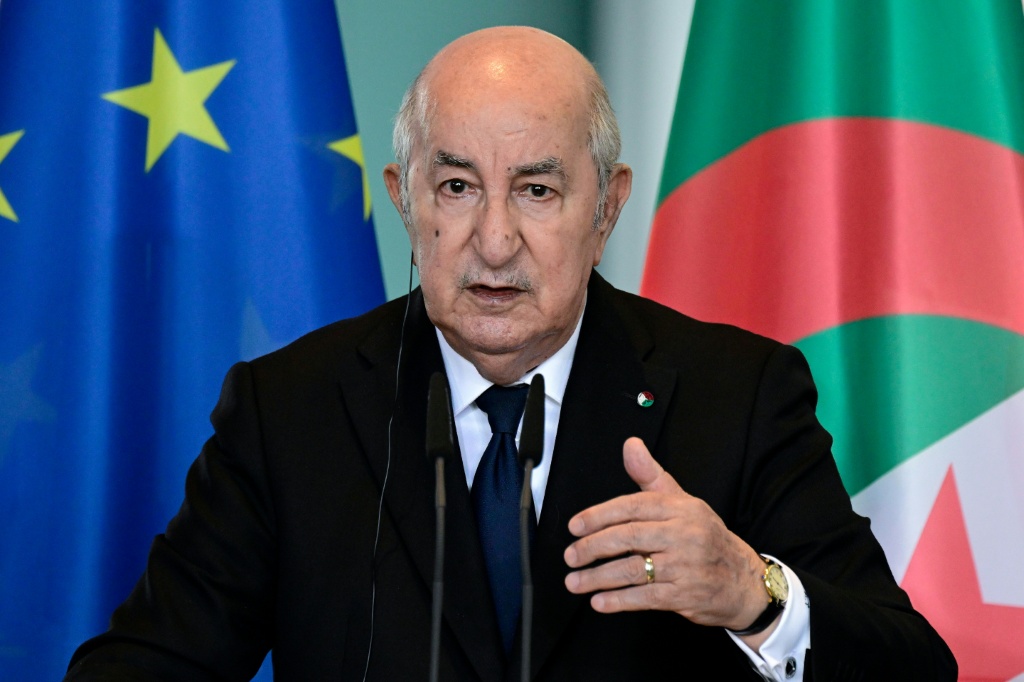 الرئيس الجزائري عبد المجيد تبون في برلين بتاريخ 16 تموز/يوليو 2026 (ا ف ب)