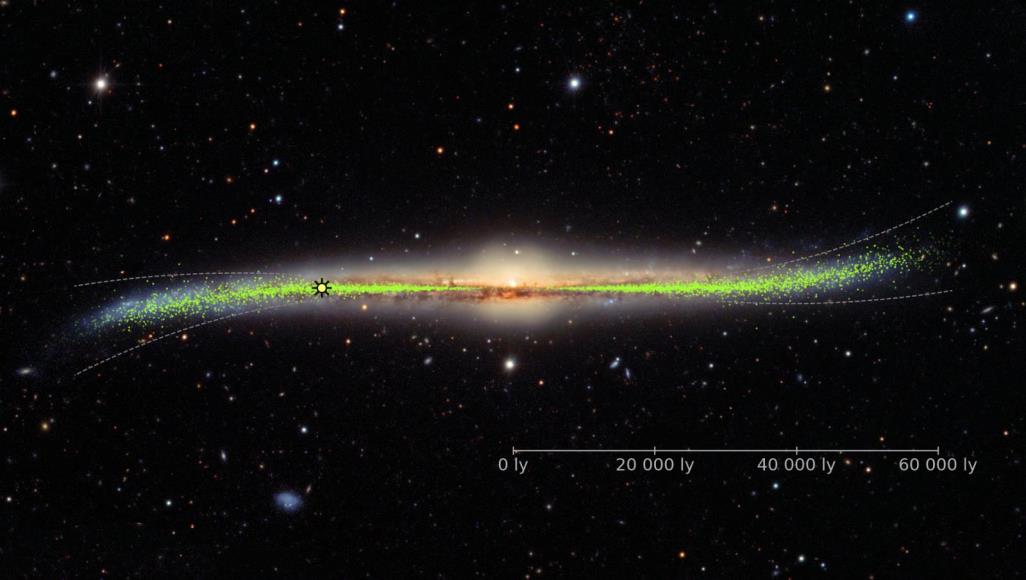 أطراف مجرة درب التبانة ملتوية وغير مستقيمة (جامعة وارسو)